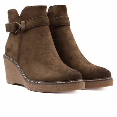 BOTIN ANTE CON HEBILLA LATERAL TAUPE 80850