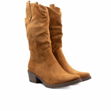 BOTA EN ANTE MEDIA CALLA LATERAL CAMEL 81467