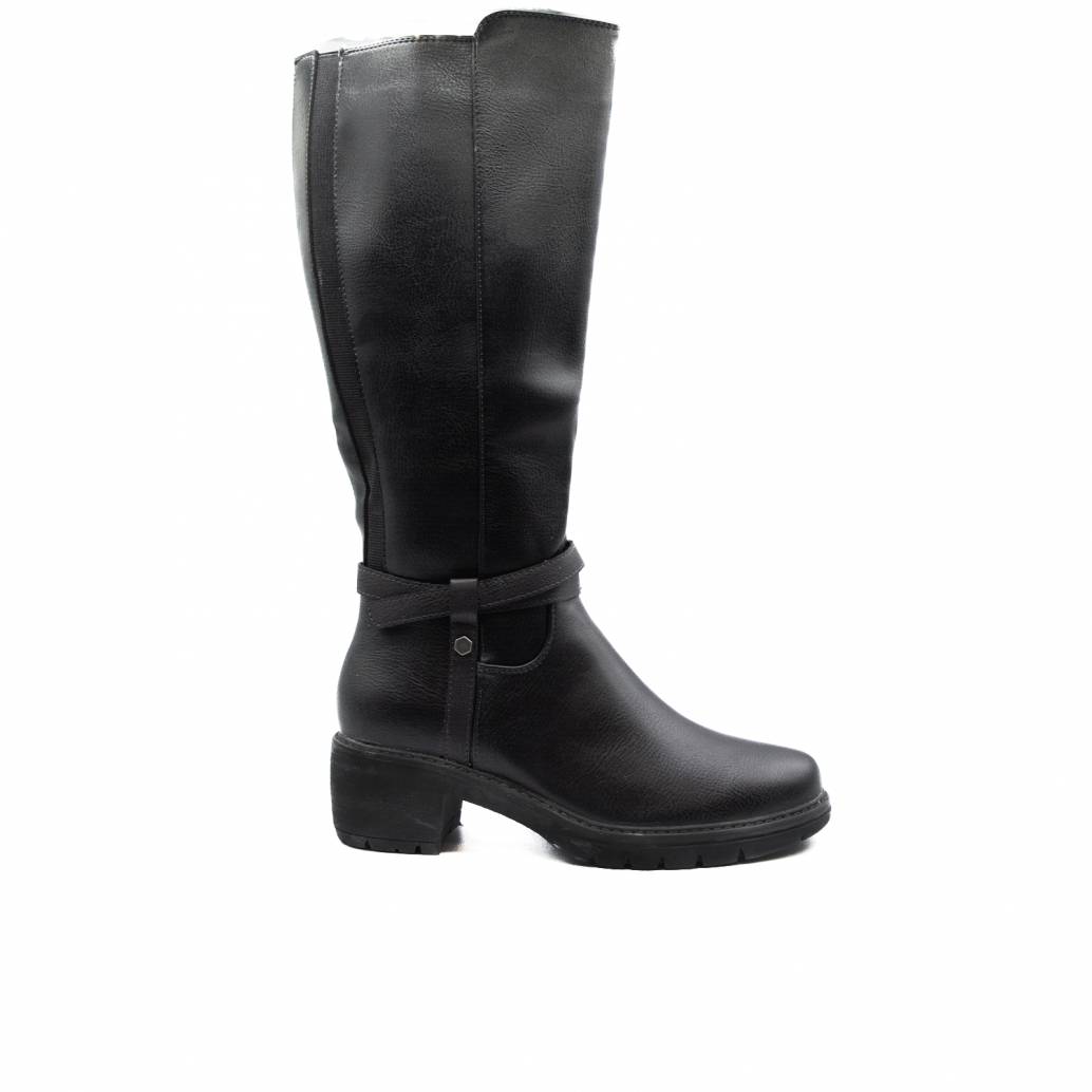 BOTA NAPA CON DOBLE ELASTICO NEGRO 81682