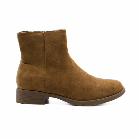 BOTIN ANTE CREMALLERA LATERAL CAMEL 81806