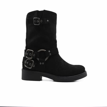 BOTIN ANTE DOBLE HEBILLA NEGRO 81763