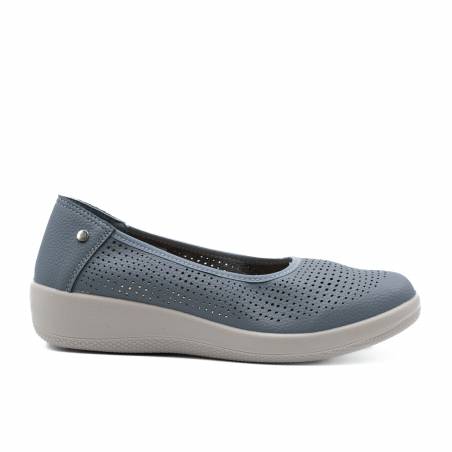 MOCASIN NAPA PICADO CUÑA GOMA AZUL 82085