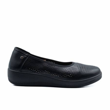 MOCASIN NAPA PICADO CUÑA GOMA NEGRO 82086