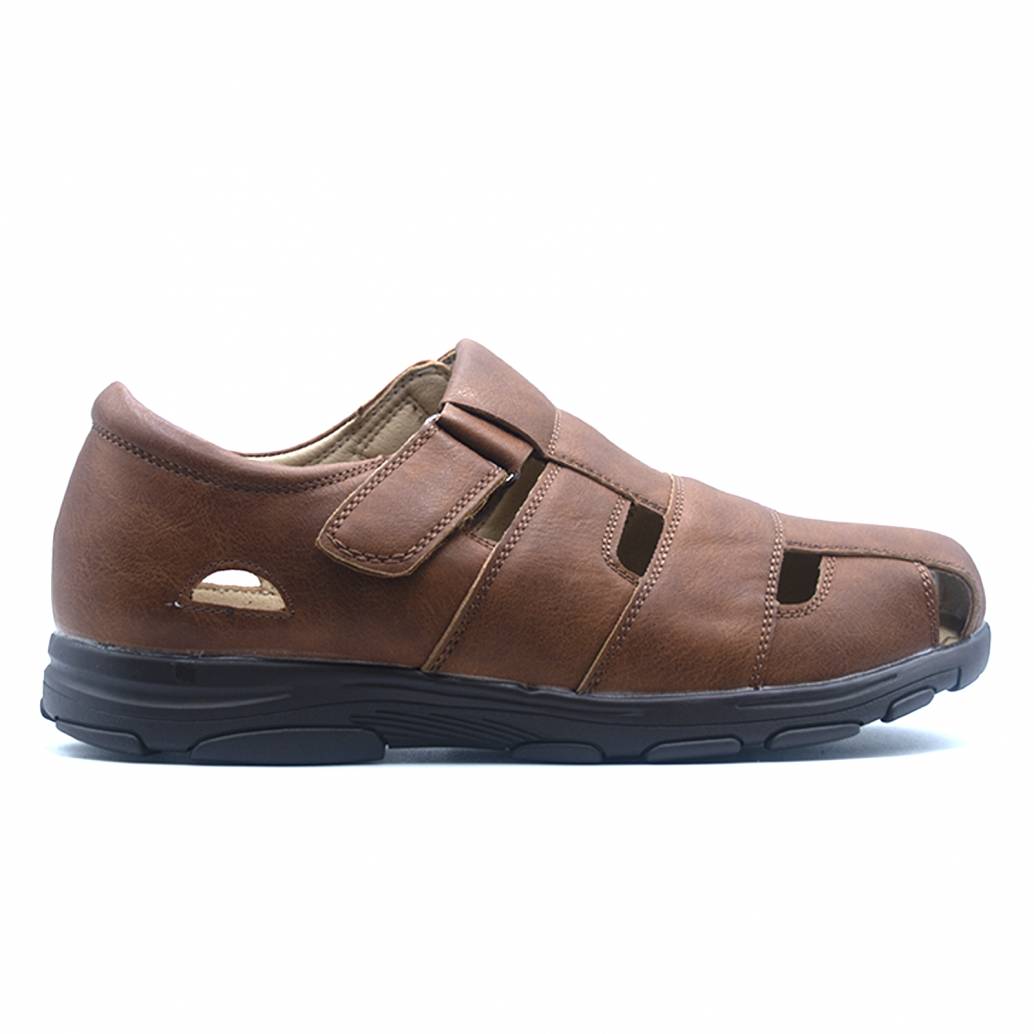 SANDALIA PLANTA PIEL MARRON 61490