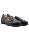 MOCASIN NAPA PICADO NEGRO 80713