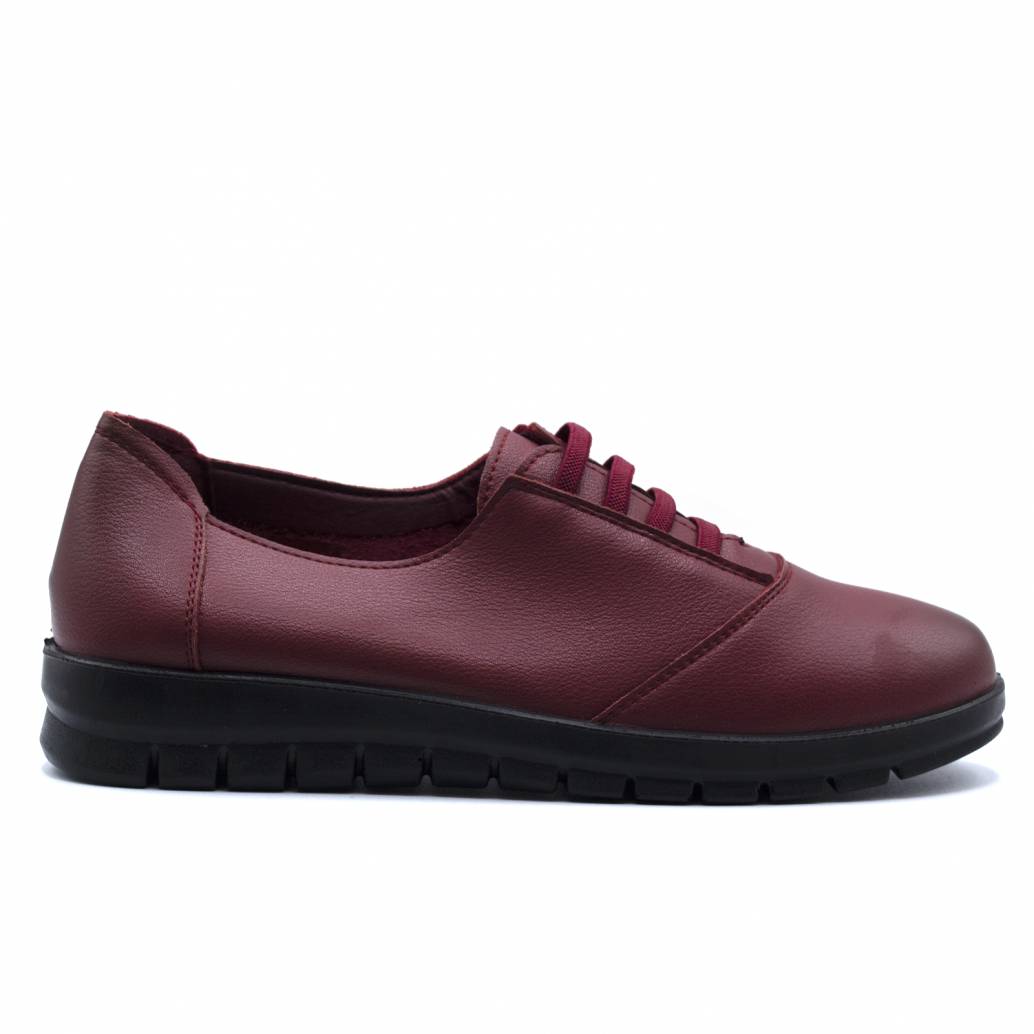 BLUCHER NAPA CORDONERAS ELASTICAS BURDEOS 80771