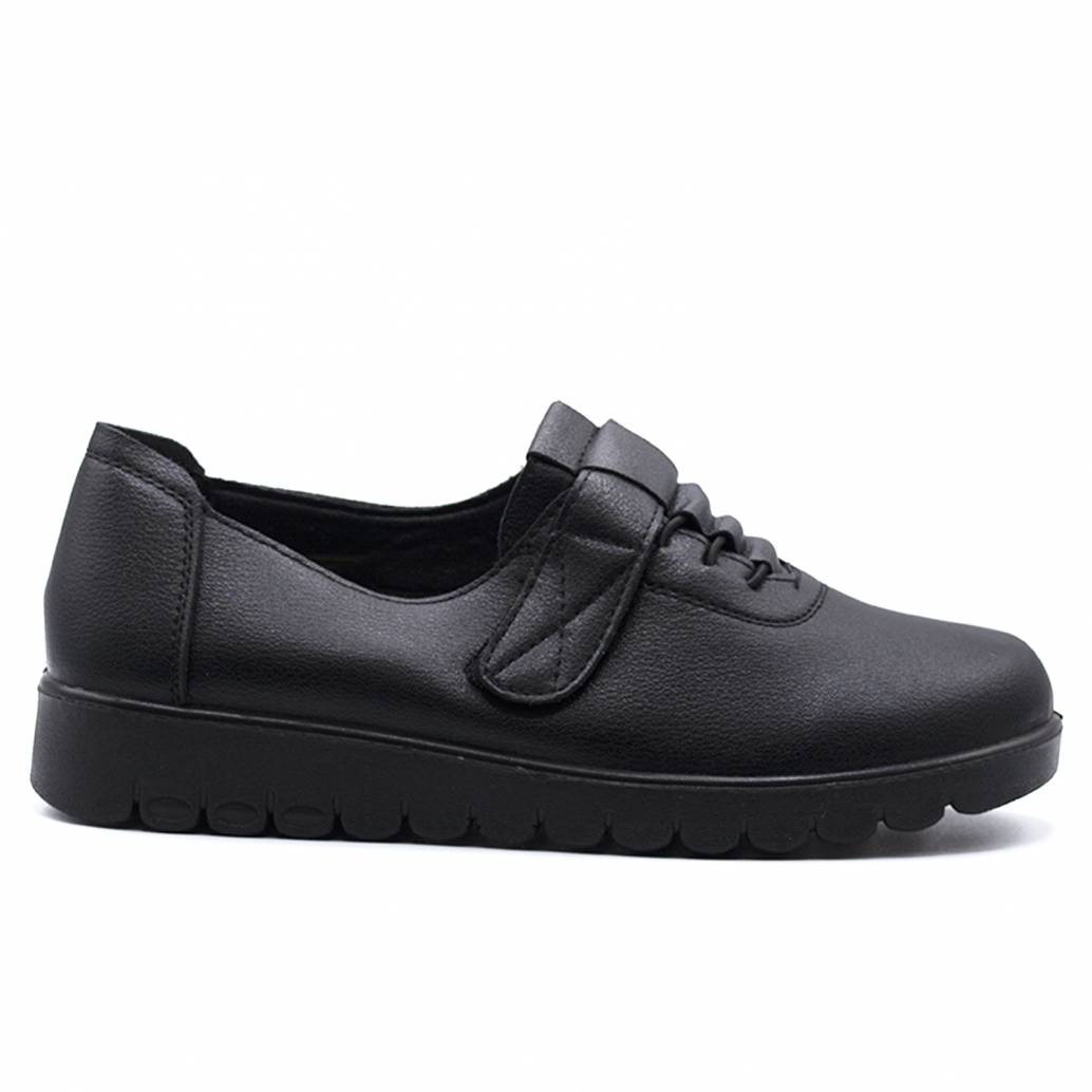 BLUCHER NAPA CORDONERAS Y VELCRO NEGRO 80776